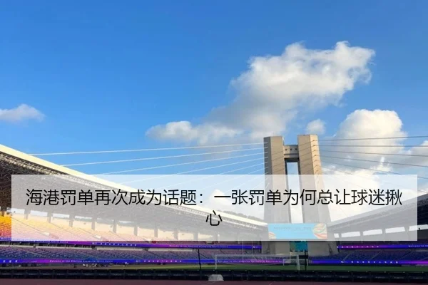 海港罚单再次成为话题：一张罚单为何总让球迷揪心